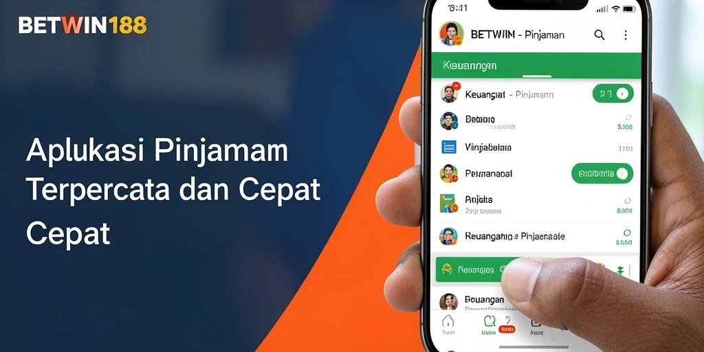Tampilan antarmuka aplikasi Pinjaman BETWIN188 yang user-friendly.