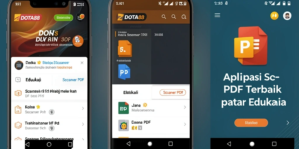 Antarmuka DOTA88 yang sederhana dan fungsional untuk Scanner PDF.