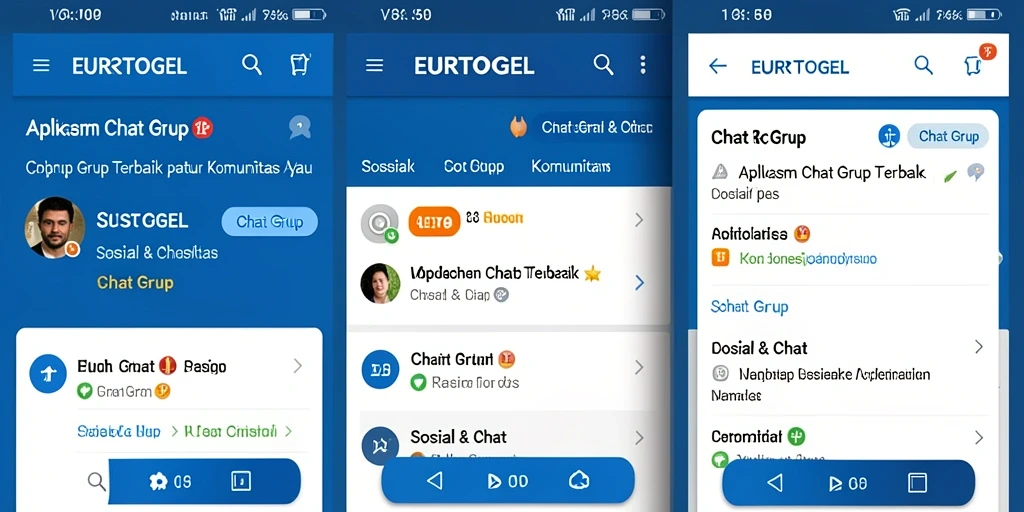 Antarmuka EUROTOGEL yang sederhana dan interaktif untuk Chat Grup.