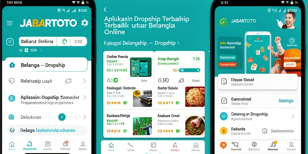 Antarmuka pengguna JABARTOTO untuk pengalaman Dropship yang optimal.