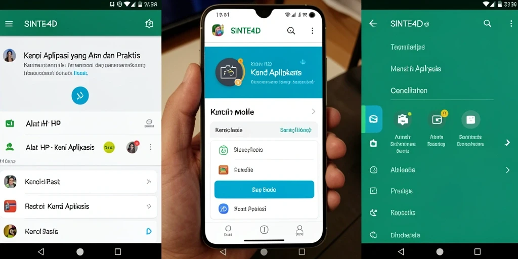 Tampilan antarmuka SINTE4D yang sederhana dan fungsional.